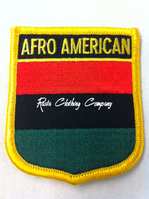 Rasta - Afro American Shield  : Embroidered Patch 