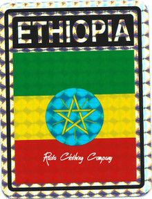 Ethiopia -  Star Flag  : Sticker