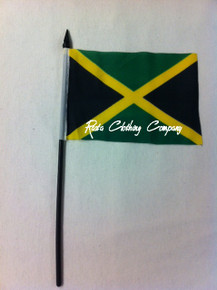 Jamaica - Mini : Stick Flag (4" x 6")