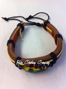 Bob Marley - Rasta Leather  : Picture Bracelet (3)