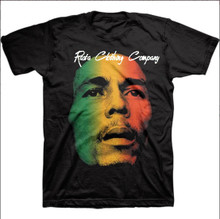 Bob Marley - Rasta Face : T Shirt (Black)