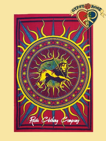 Rasta Lion - Full Tapestry :  Bedspread
