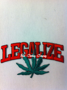 Rasta - LEGALIZE Pot Leaf : Embroidered Patch 