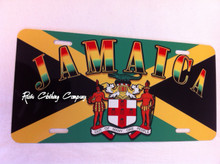 Jamaica Flag & Coat Of Arms : License Plate 