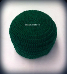 Authentic V2 Custom Knitted Rasta Tam - Green (Large)