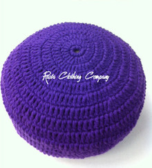 Authentic V2 Custom Knitted Rasta Tam  - Purple (Large)
