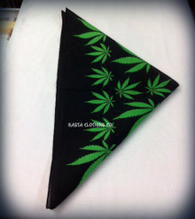 Rasta - Weed Leaf : Handkerchief, Headwrap, Bandana