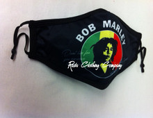 Rasta Colors - Washable/Reusable/Unisex/Fashion Cloth : Face Mask (Bob Marley)