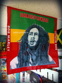 Bob Marley : Rasta Stripe - Handkerchief, Headwrap, Bandana