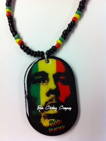 Bob Marley : Necklace & Pendant (Rasta Face)