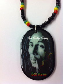 Bob Marley : Necklace & Pendant (Spliff Face)