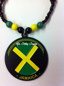 Jamaica - Flag : Necklace & Pendant 