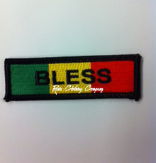 Rasta - BLESS  : Embroidered Patch 