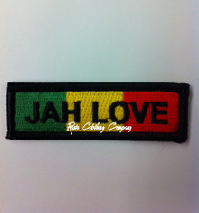 Rasta - JAH LOVE : Embroidered Patch 