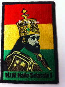 Rasta - H.I.M. Haile Selassie I : Embroidered Patch