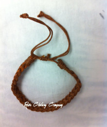 Rasta - Braided Leather : Bracelet (Brown)