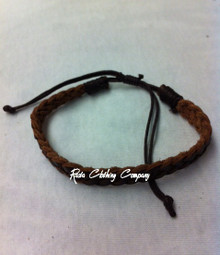 Rasta - Braided Leather : Bracelet (Dark Brown)