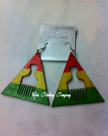 Rasta - Afro Triangle : Earrings