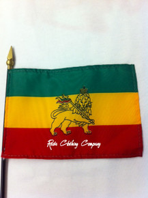 Ethiopia Lion - Mini : Stick Flag (4" x 6")