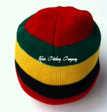 Knitted Rasta Reggae : Beanie (Black, Red, Green, Gold)