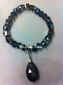 Rasta - Crystal  : Bracelet (Clear/Blue)