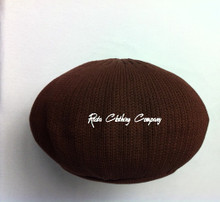Knitted : Rasta Hat - Without Peak (Brown)