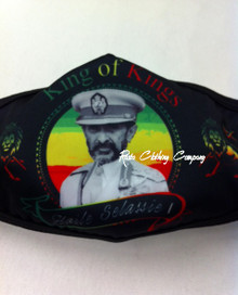 Rasta Colors - Washable/Reusable/Unisex/Fashion Cloth : Face Mask (Emperor Selassie I/General)