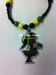 Jamaica - Rude Girl - Flag : Necklace & Pendant 
