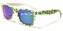 Rasta - Classic Marijuana Leaf : Sunglasses (White)