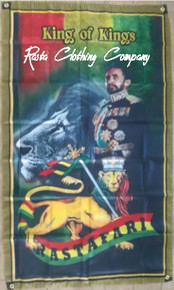 Emperor Selassie - King Of Kings : Flag/Banner (3' x 5')