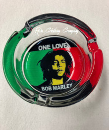 Bob Marley - One Love : Glass Ashtray