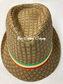 Rasta Milani Straw : Fedora Hat (Brown)