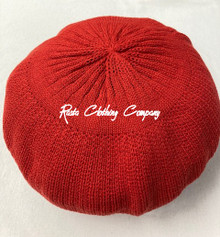 Knitted : Rasta Hat - Without Peak (Red)