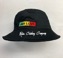 Rasta - Jah Love : Bucket Hat (Black)