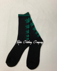 Toro Weed Leaf - Reggae Reggae : Crew Socks (Black) (2)