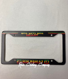 Bob Marley - One Love One Heart : License Plate Frame (Metal)