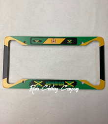 Jamaica - Flag : License Plate Frame (Metal)