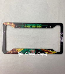 Jamaica - Flag (2) : License Plate Frame (Metal)