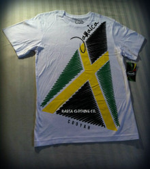 Jamaica Flag - Cooyah T-Shirt (White)