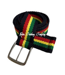 Rasta - Stripe : Cotton Belt (Black) 2