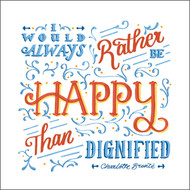 ES83685 - Happy than dignified... (6 bagged blank cards)