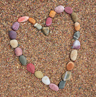 EF12280 - Heart (6 bagged blank cards)