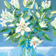 CH33077 - White Lilies (6 unbagged blank cards)