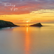 SM14257Y - Atlantic Sunset (6 unbagged thinking of you cards)