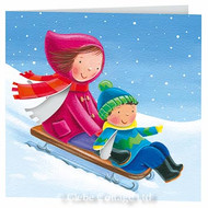 CH330101D - Sledging (6 die-cut pop-out Christmas packs of 10 cards)