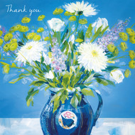 CH33267T - Blue Vase (6 bagged thank you cards)