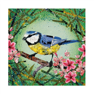AS96281 - Blue Tit in Blossom (6 unbagged blank cards)