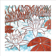 JP97290 - Water Lilies (6 bagged blank cards)