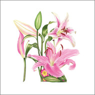 BS77664 - Pink Lily Shoe (6 unbagged blank cards)