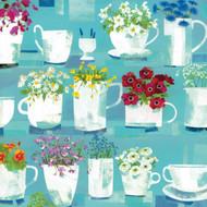 CH33328 - Mugs, Jugs, Cups and Flowers (6 unbagged blank cards)